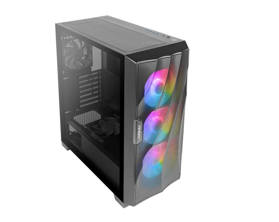 Antec DF700 FLUX Wave Mesh Front, 5x pre-installed (3x ARGB Fan, 1x Rear, PSU Shell (Reverse Fan), GPU 405mm, PSU 205mm, ATX Gaming Case