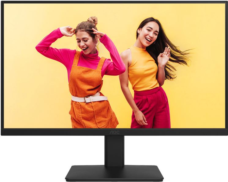 AOC 23.8' IPS 100hz, Ultra Slim design, Flicker Free, Full HD 1080, VGA, HDMI 1.4. Low Blue, Office Home Monitor (LS)