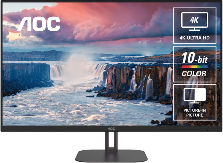 AOC U32V5N 32' 4K 3840 × 2160 VA 300 Cd/m 4ms GtG, VESA x 100. HDMI 2.0 x 2, DP 1.4 x 2 Office and Business Monitor (LS)