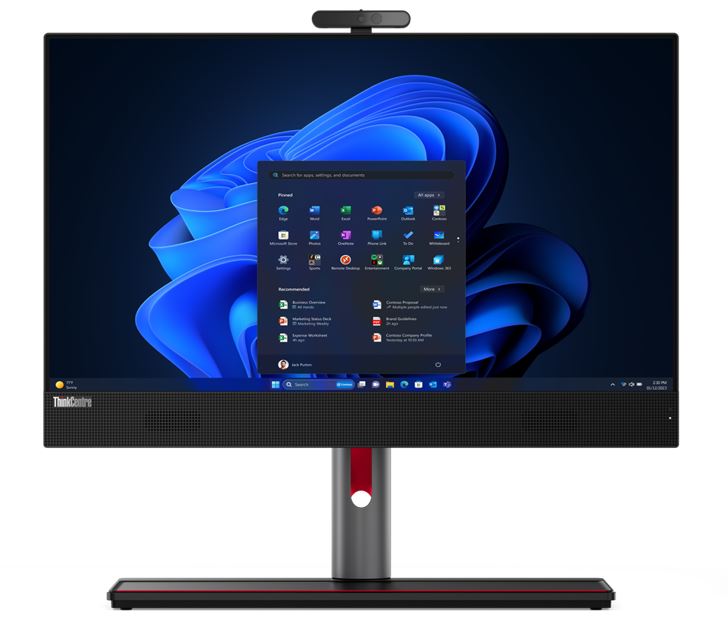 LENOVO ThinkCentre M90A G5 AIO 23.8'/24' FHD Intel i5-14500 16GB DDR5 512GB SSD Windows 11 Pro 3yrs OS Wty Webcam Speakers Keyboard Mouse