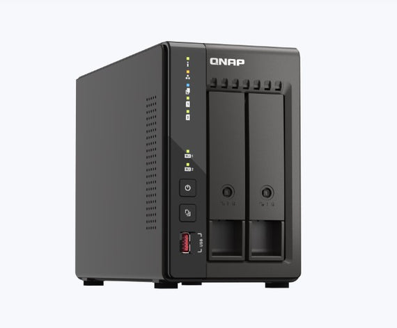 QNAP TS-253E-8G Tower 2 Bay NAS, Celeron QC 2.0GHz, 8GB RAM, 2.5GbE