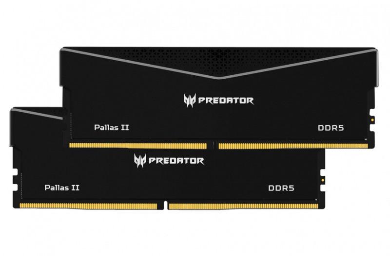 PREDATOR PALLASII DDR5 32GB Black 16GBx2 6000Mhz 1R8 CL30 Black Supports Intel XMP 3.0 and AMD EXPO CL30-38-38-76 1.35 V