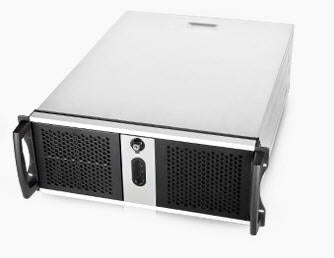 Chenbro RM42300 Black 4U Rackmount Case, No PSU, 2x USB 2.0, External 3x 5.25',Internal 4x 3.5', 1x Slim ODD Slot, 1x 120mm Fan