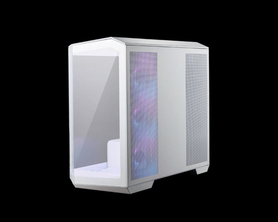 MSI MAG PANO M100R PZ WHITE Micro ATX Case, 1x USB 3.2, 2x USB 2.0, 1x Audio, 1x Mic, 4x PCI-E, 2x 2.5', 2x 3.5', Micro ATX / Mini ITX(NEW)