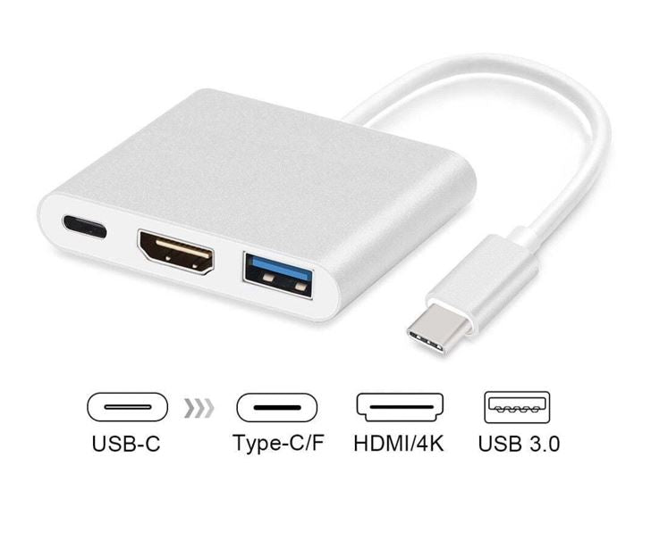 8Ware USB Type-C to HDMI Adapter Cable with Type-C Charging Port - Up to 60W