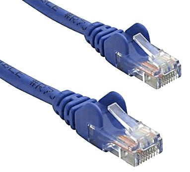 8ware CAT5e Cable 15m - Blue Color Premium RJ45 Ethernet Network LAN UTP Patch Cord 26AWG CU Jacket