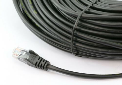 8Ware CAT6A Cable 15m - Black Color RJ45 Ethernet Network LAN UTP Patch Cord Snagless