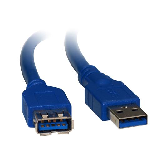 8Ware USB 3.0 Extension Cable 1m A to A Male to Female Blue