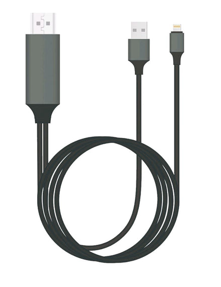 8Ware HDMI to Lightning 2m Cable for iPhone & iPad Plug & Play lightning device to HD TV or Monitor Retail Packaging