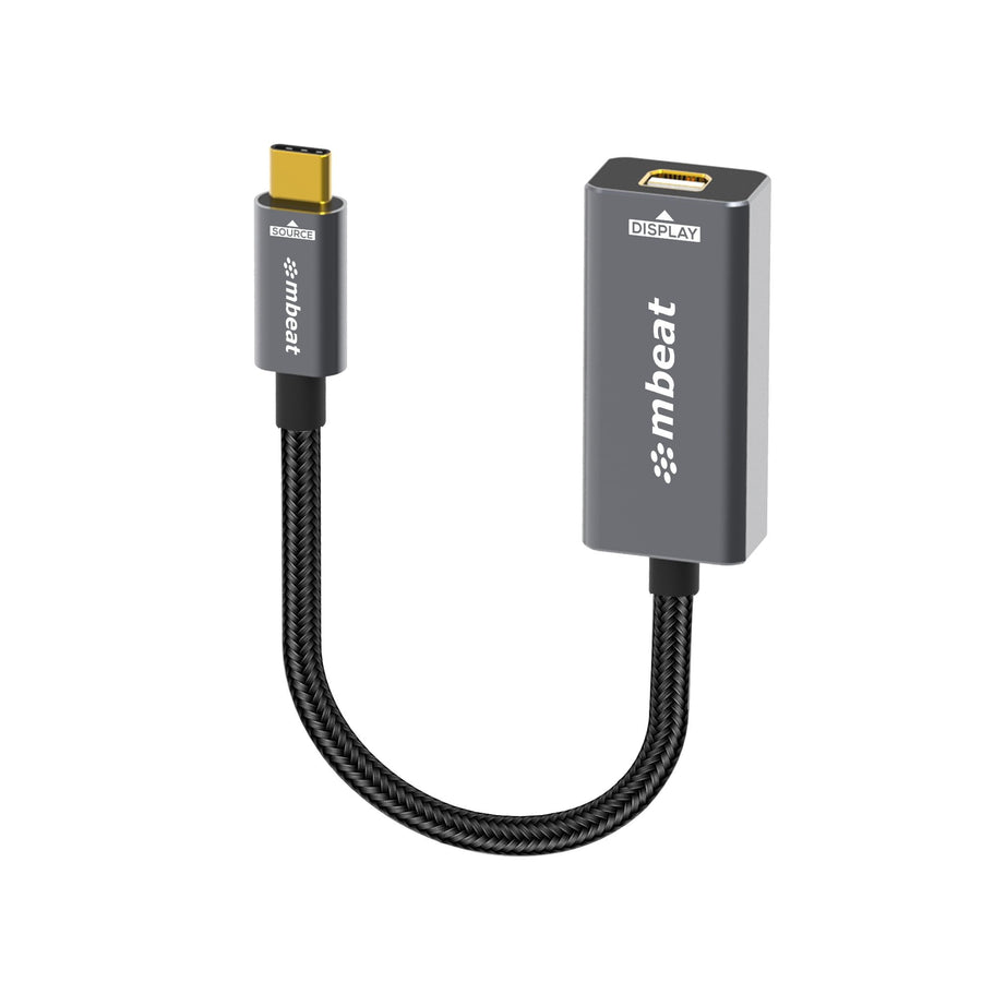 mbeat Tough Link USB-C to Mini DisplayPort Adapter  Host Interface: USB-C 3.2 Gen 2 Up to 4K@60Hz (3840×2160) Product Weight: 19.2g