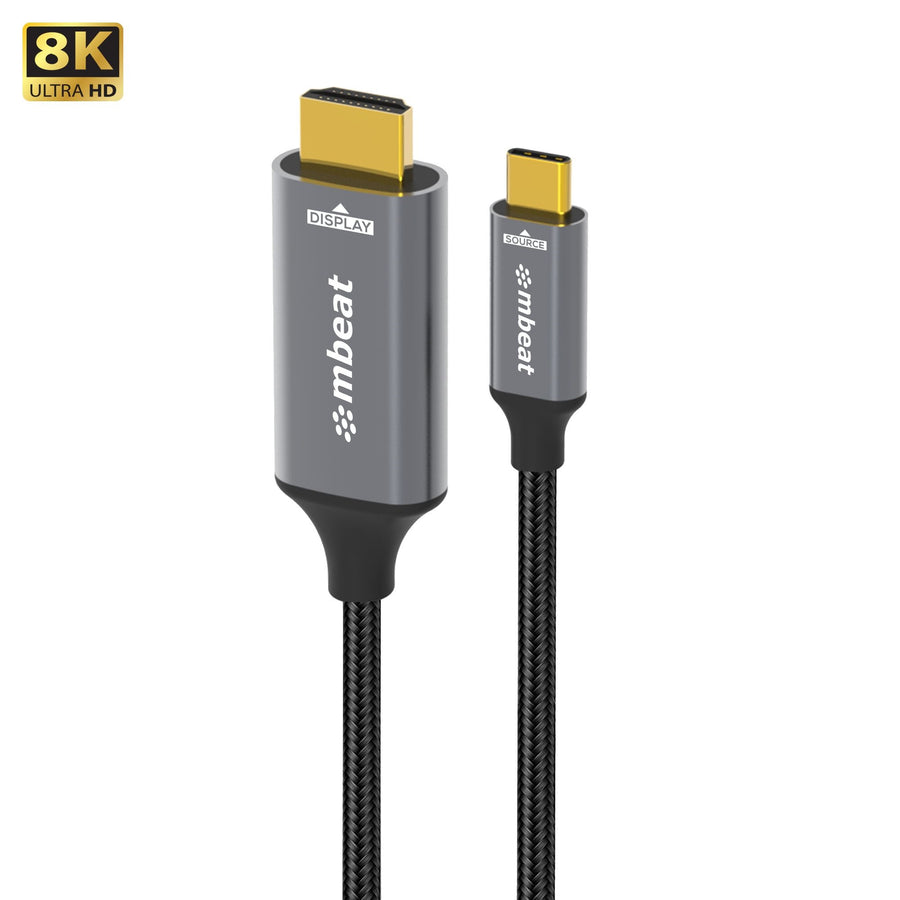 mbeat Tough Link 8K 1.8m USB-C to HDMI Cable  Host Interface: USB-C Output Interface: HDMI USBC-C HDMI  Package Weight: 101.3g