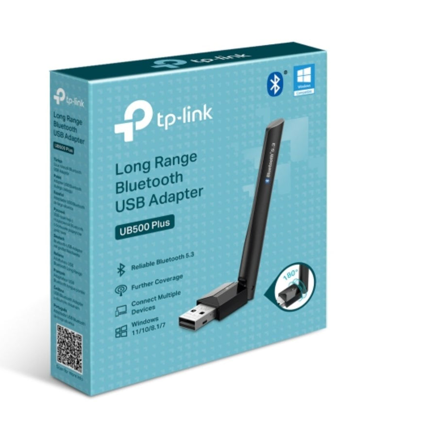 TP-Link UB500 Plus Long Range Bluetooth USB Adapter,  USB 2.0, 1*External Antenna