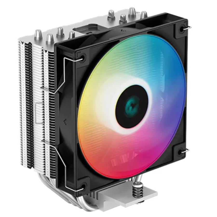 DeepCool AG400 LED CPU Cooler 4 Heat Pipes, 6 Colour LED, 120mm PWM Fan, Intel LGA1700/1200/1151/1150/1155 AMD AM5/AM4