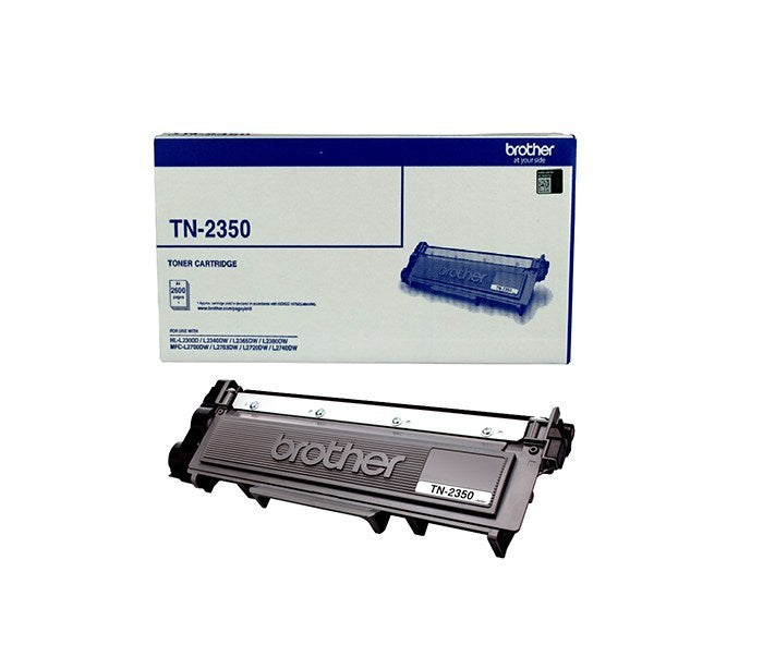 Brother TN-2350 Mono Laser Toner- High Yield Cartridge, HL-L2300D/L2305W/L2340DW/L2365DW/2380DW/MFC-L2700DW/2703DW/2720DW/2740DW up to 2,600 p