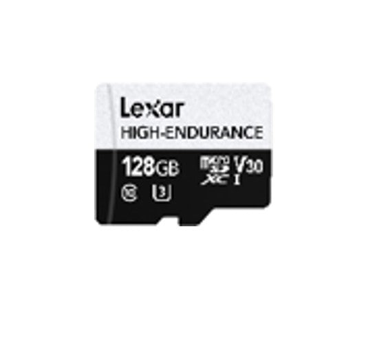 Lexar High-Endurance microSDXC™ UHS-I cards 128G High-Endurance microSDXC UHS-I, C10, UHS-I (U3), V30, up to 100MB/s read, up to 45MB/s wr