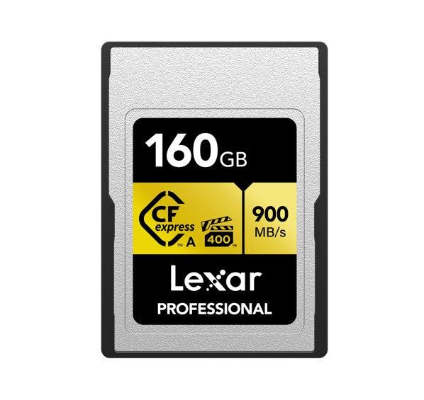 Lexar Professional  CFexpress ™Type  A  card Gold series 160GB -- CFexpress Type A Professional Gold Series, up to  900MB/s read, 800MB/s write