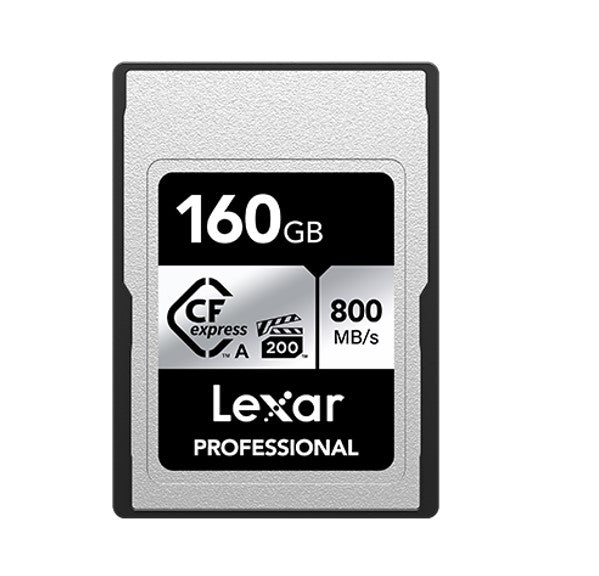 Lexar Professional  CFexpress ™Type  A  card Silver series 160GB -- CFexpress Type A Professional Silver Series, up to 800MB/s read, 700MB/s write