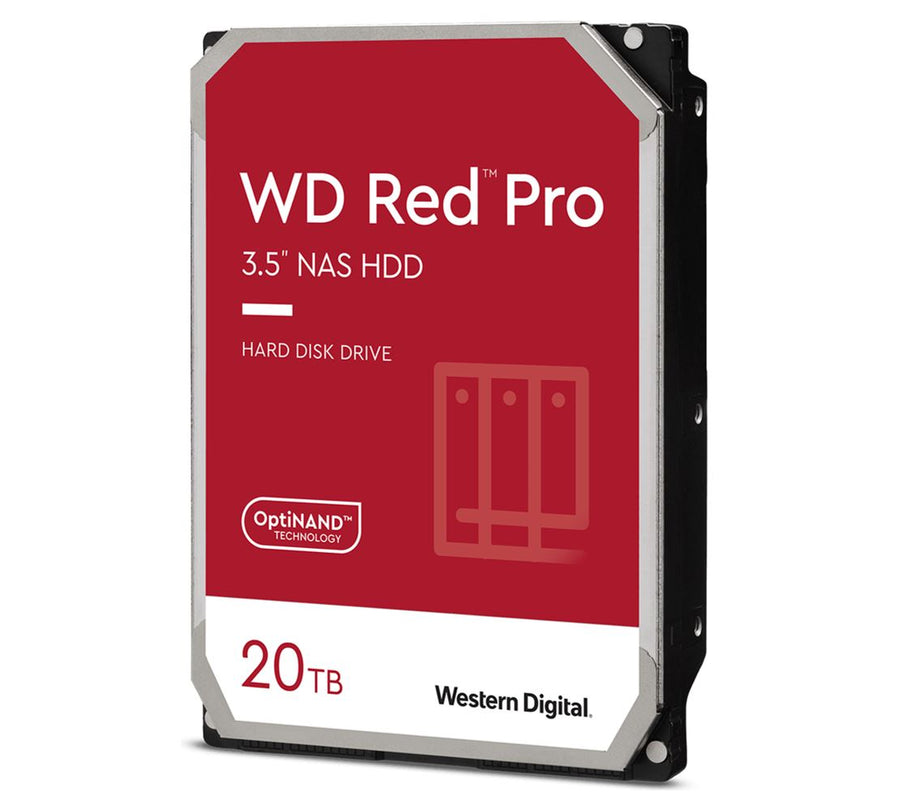 Western Digital WD Red Pro 20TB 3.5' NAS HDD SATA3 7200RPM 512MB Cache 24x7 300TBW ~24-bays NASware 3.0 CMR Tech 5yrs wty (LS)