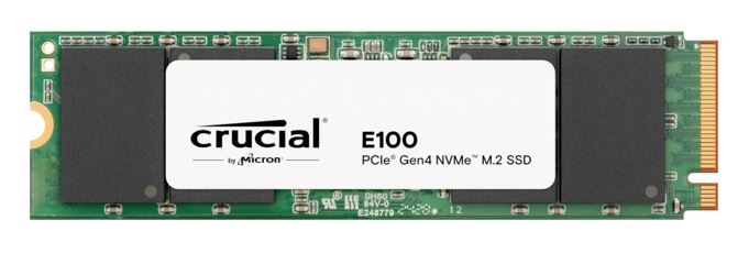 Crucial E100 1TB Gen4 NVMe SSD 5000/4500 MB/s R/W 80TBW 350K/460K IOPS 1M hrs MTTF M.2 PCIe4 3yrs ~Crucial P3