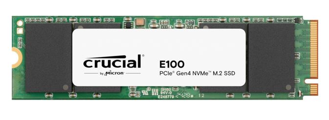 Crucial E100 480GB Gen4 NVMe SSD 4700/2500 MB/s R/W 100TBW 350K/460K IOPS 1.5M hrs MTTF M.2 PCIe4 3yrs <500GB ~Crucial P3