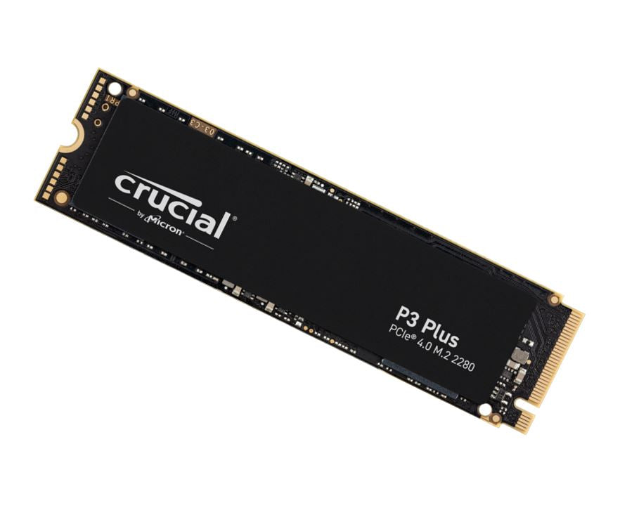 Crucial P3 Plus 2TB Gen4 NVMe SSD 5000/4200 MB/s R/W 440TBW 680K/850K IOPS 1.5M hrs MTTF Full-Drive Encryption M.2 PCIe4 5yrs ~CT2000P3SSD8