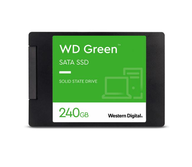 Western Digital WD Green 240GB 2.5' SATA SSD 545R/430W MB/s 80TBW 3D NAND 7mm 3 Years Wty ~WDS240G2G0A