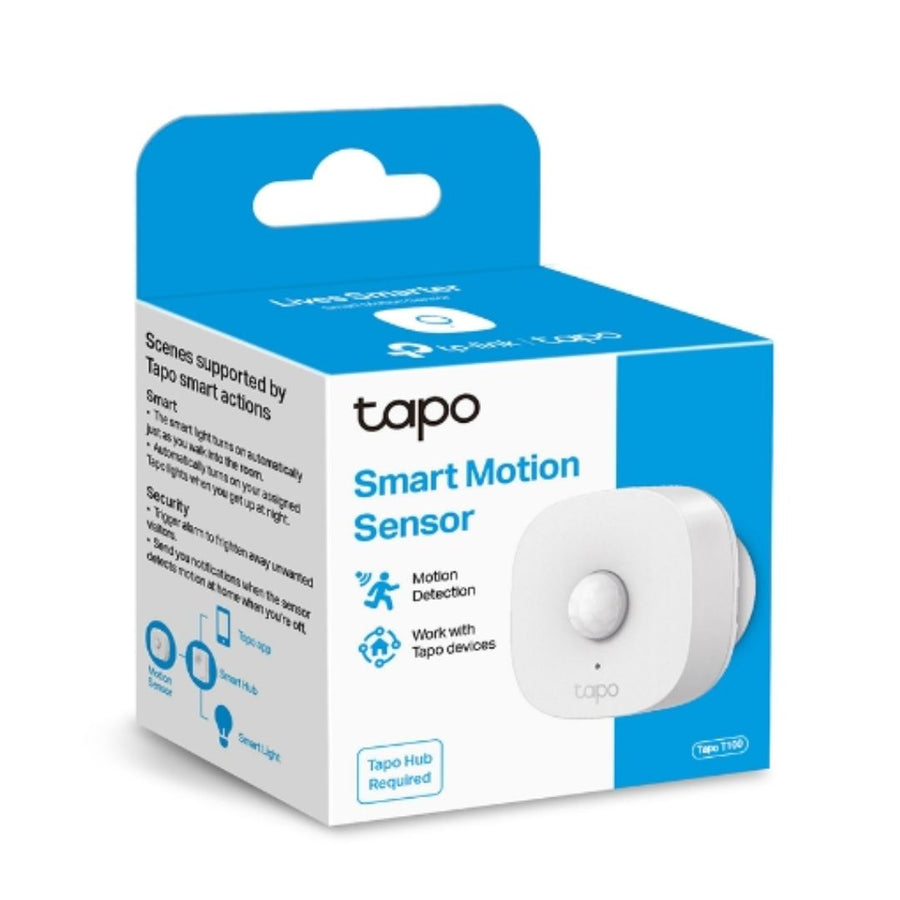 TP-Link Tapo Smart Motion Sensor, Wide Range Detection, Motion-Activated Light, Energy Saving, Instant Alerts & App Notification