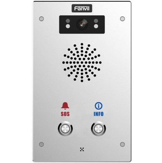 Fanvil I16SV02P Outdoor Video SIP Intercom Water & dust proof SIP Intercom IP65 (2 button), Built-in HD camera, HD voice, built-in 3W speaker TF card