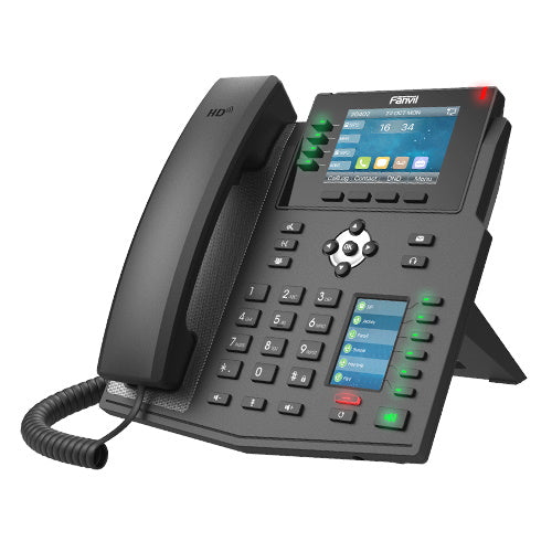 Fanvil X5U High End Enterprise IP Phone - 3.5' Colour Screen, 16 Lines, 40 x DSS Buttons, Dual Gigabit NIC,Bluetooth, *SBC Ready, 2 Years Warranty