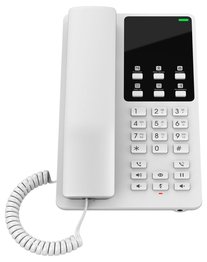 Grandstream GHP620 Hotel Phone, 2 Line IP Phone, 2 SIP Accounts, HD Audio, White Colour, 1Yr Wty