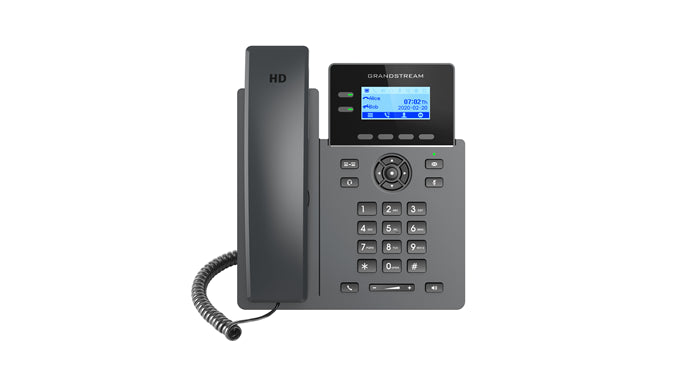 *LS Grandstream GRP2602G Carrier Grade 2 Line IP Phone, 2 SIP Accounts, 2.2' LCD, 132x48 Screen, HD Audio, Powerable Via POE, 5 way Conference, 1Yr Wt