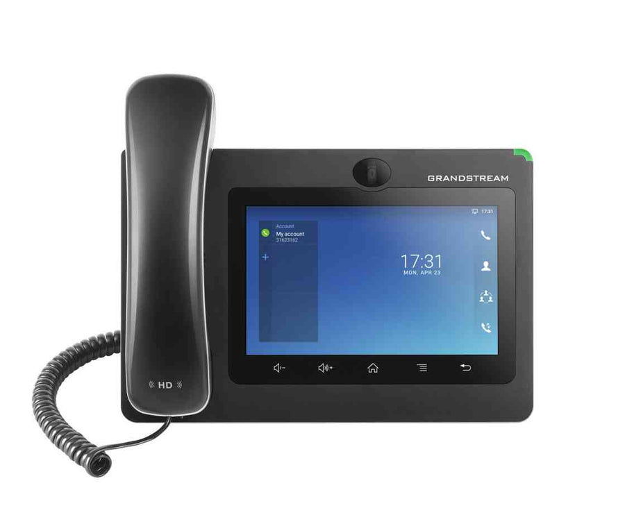 *LS* Grandstream GXV3370 16 Line Android IP Phone, 16 SIP Accounts, 1024 x 600 Colour Touch Screen, 1MB Camera, Building Bluetooth+Wifi, Powerable Via