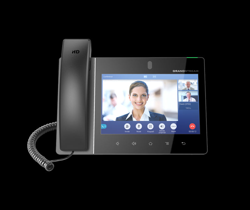 Grandstream GXV3380 16 Line Android IP Phone, 16 SIP Accounts, 1280 x 800 Colour Touch Screen, 2MB Camera, Built In Bluetooth+WiFi, Powerable Via POE