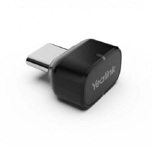 Yealink BT51-C, USB-C Bluetooth Dongle, Support BH72/BH76 Connect To PC , guarantees a first-rate range of up to 100ft/30m Black, Plug-and-play