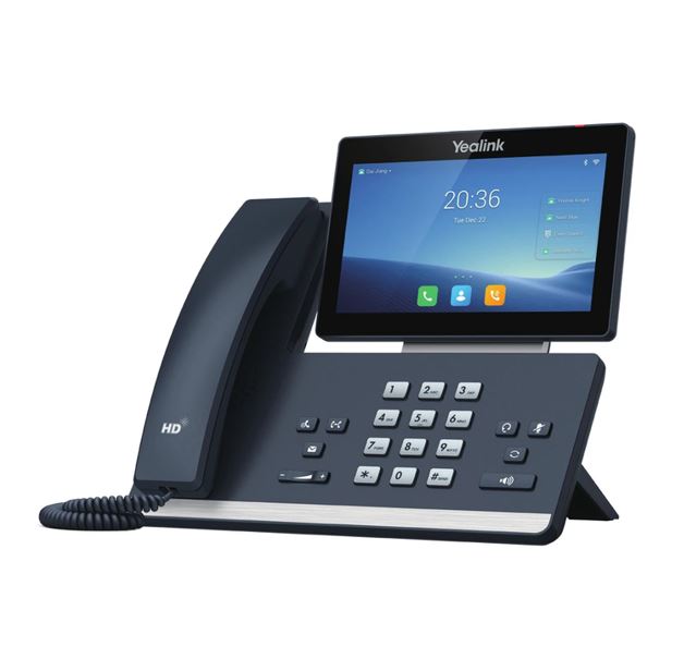 Yealink T58W 16 Line IP HD Android Phone, 7' 1024 x 600 colour touch screen, HD voice, Dual Gig Ports, Built in Bluetooth and WiFi, 2 x USB 2.0 Port