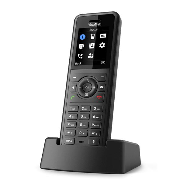 Yealink W57R Professional Business DECT Handset, 1.8' Color Screen, HD Voice, up to 40 hrs talk time, 575 hrs standby, Vibration alarm, No Perception