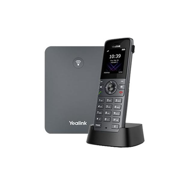 Yealink W73P High-Performance IP DECT Solution including W73H Handset and W70B Base Station, Up to 20 simultaneous calls, Flexible Noise Reduction