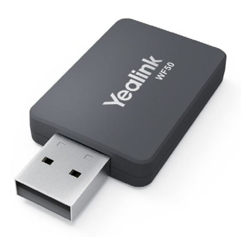 Yealink WF50 V1 Dual Band WiFi USB Dongle - SIP-T42U/T43U/T46U/T48U/T53 IP Phone, High Transmission Rate