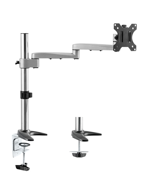 Astrotek Monitor Arm Desk Mount Height Adjustable Stand for Single LCD Display 23.8' 24' 27' 31.5' 32' 8kg 30° Tilt 180° Swivel 360° Pivot VESA