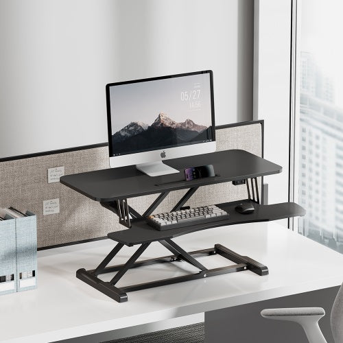 Brateck COST-EFFECTIVE ELECTRIC X-LIFT DESK CONVERTER 950x615x156~480mm up to 20kg (LS)