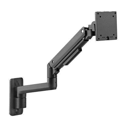 Brateck Fabulous Wall Mounted Heavy-Duty Gas Spring Monitor Arm 17'-49',Weight Capacity (per screen)20kg(Black) (LS)