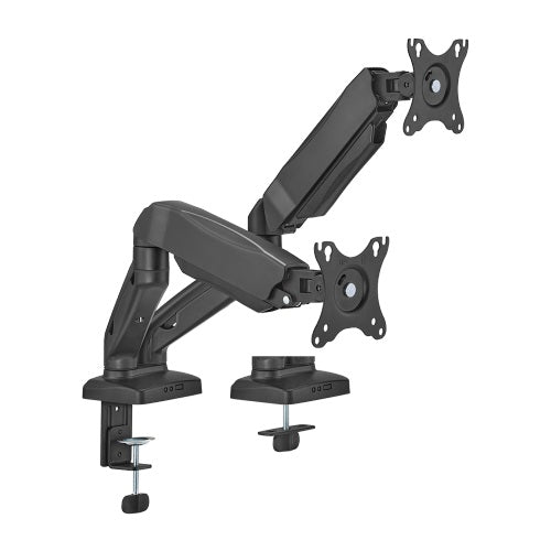 Brateck Economy Dual-Screen Spring-Assited Monitor Arm Fit Most 17'-32' Monitor Up to 9 kg VESA 75x75/100x100 (LS)