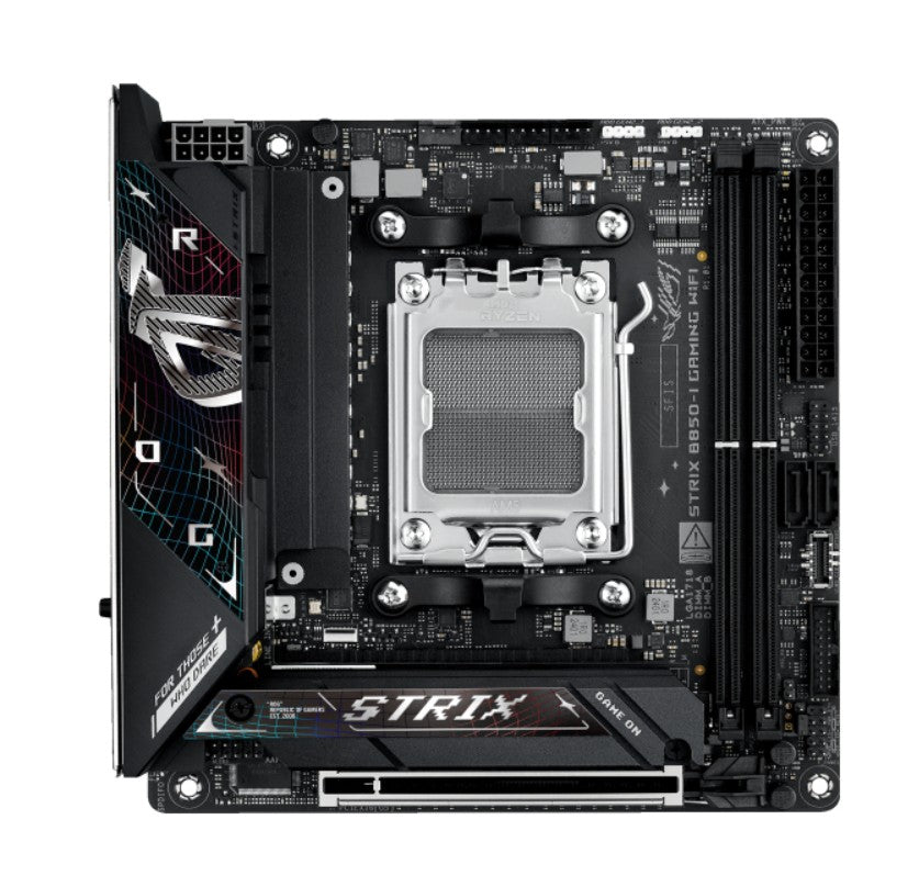 ASUS ROG STRIX B850-I GAMING WIFI (AM5) Mini-ITX Motherboard 2x DDR5 96GB, 1x PCIe 5.0 x16 slot, 4 xM.2 slots, 2x SATA, Wi-Fi 7,  Intel 2.5Gb Ethernet