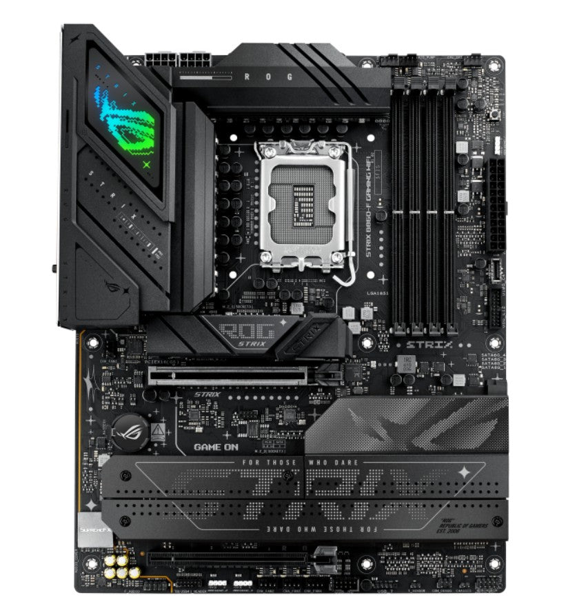 ASUS ROG STRIX B860-F GAMING WIFI LGA1851 ATX Motherboard 256GB, 4x DDR5, 1 x PCIe 5.0, 4 x M.2 slots, 4 x SATA, WiFi 7, 1 x HDMI, 1 x DP