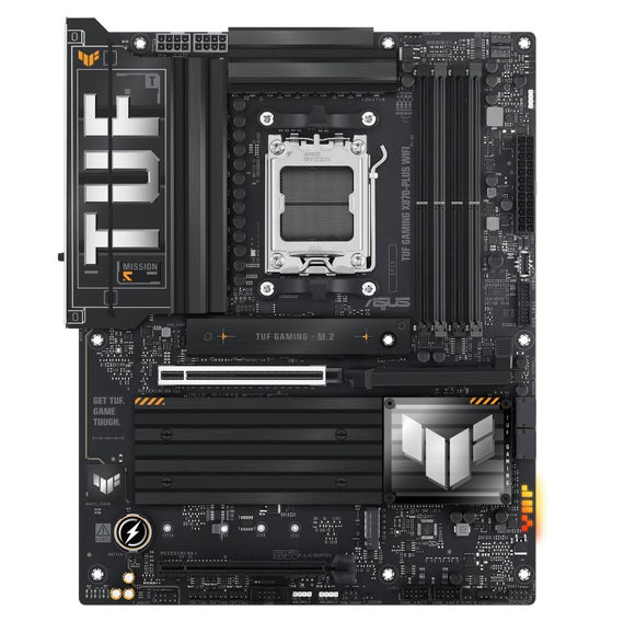 ASUS AMD TUF GAMING X870-PLUS WIFI (AM5) ATX Motherboard 4x DDR5 192GB, 1x PCIe 5.0 x16 slot, 4 x M.2 slots, 2x SATA, Wi-Fi 7, 1 x HDMI