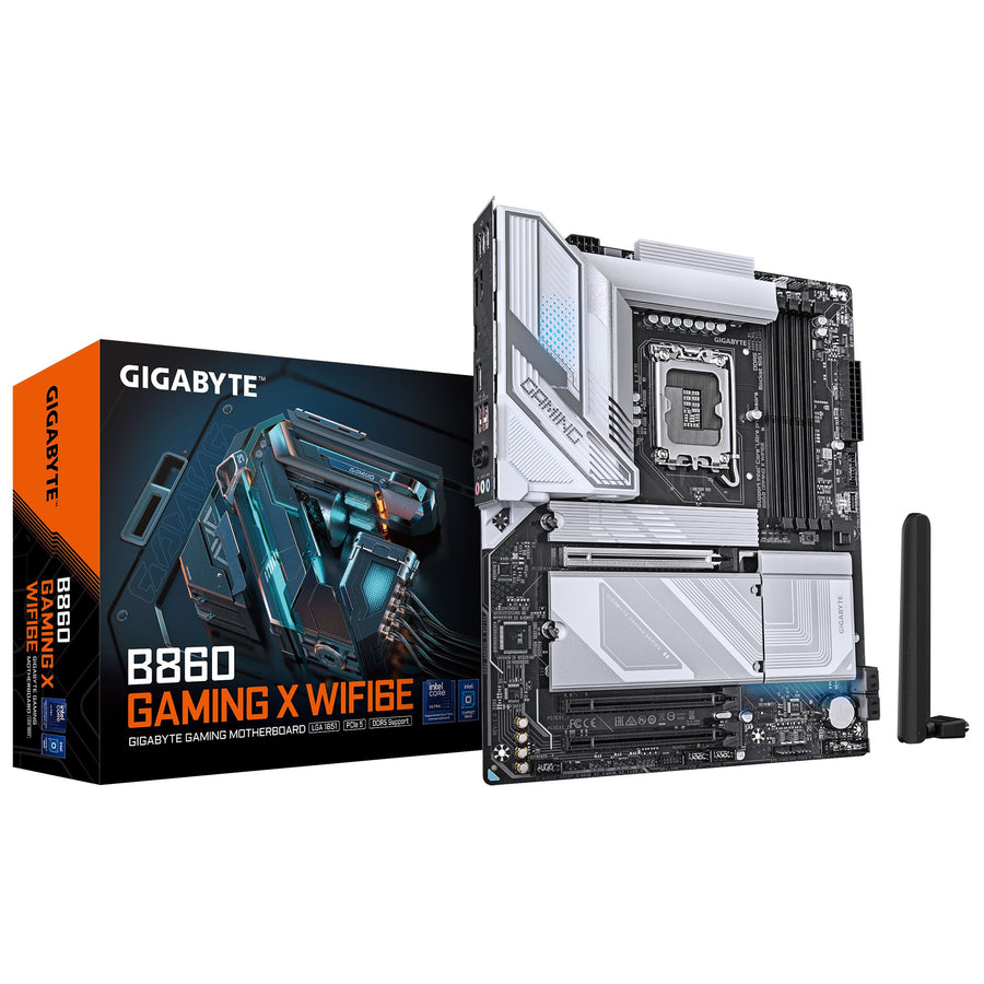 Gigabyte M/B B860 GAMING X WIFI6E,  Intel ® B860, 4 x DDR5 up to 256 GB, 1x HDMI, 3 x PCI Express x16, 3 x M.2, 4 x SATA, 5 x USB 3.2