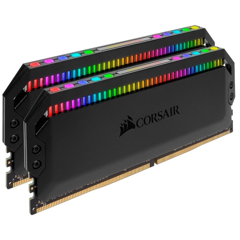 Corsair Dominator Platinum RGB 16GB (2x8GB) DDR4 3600MHz CL18 DIMM Unbuffered 18-19-19-39 XMP 2.0 Black Heatspreader 1.35V Desktop PC Gaming Memory (L