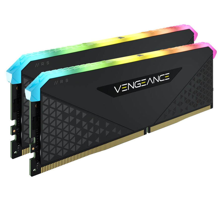 Corsair Vengeance RGB RS 32GB (2x16GB) DDR4 3600MHz C18 18-22-22-42 Black Heatspreader Desktop Gaming Memory