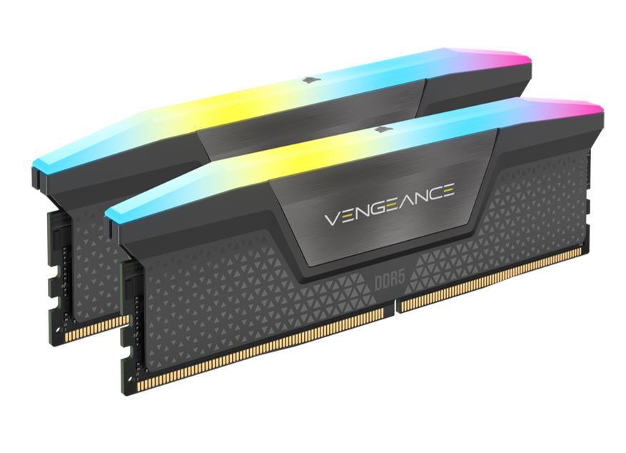 Corsair Vengeance RGB 32GB (2 x16GB) DDR5 6000 CL30-36-36-76 1.40V Intel XMP & AMD EXPO - GREY