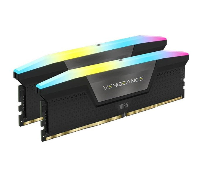 (LS) Corsair Vengeance RGB 64GB (2x32GB) DDR5 UDIMM 6000MHz C40 1.35V Desktop Gaming Memory Black